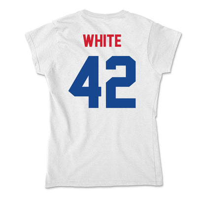 SMU - NCAA Women's Basketball : Roxy White - Soft Style Women’s T-Shirt-1