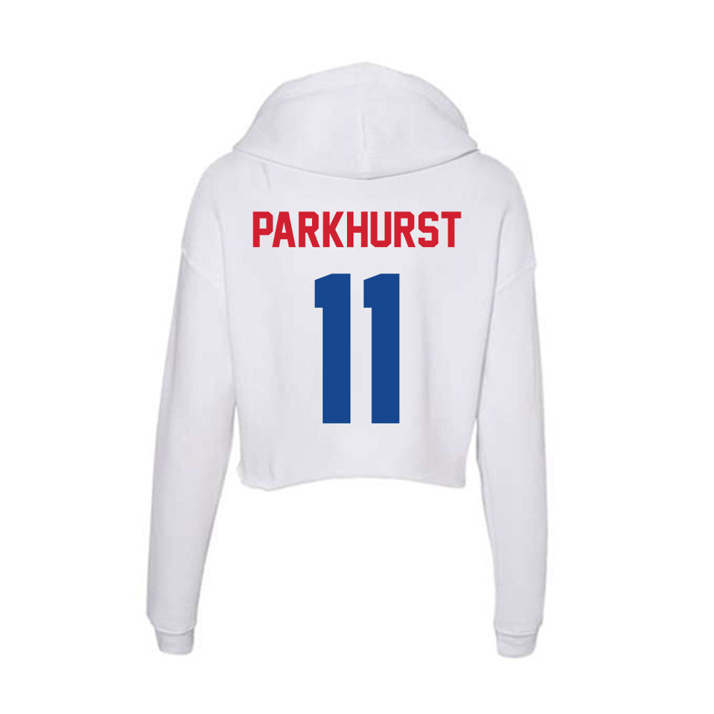 SMU - NCAA Women's Soccer : Zoe Parkhurst - Women's Crop Fleece Hoodie-1