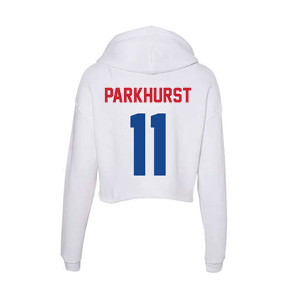 SMU - NCAA Women's Soccer : Zoe Parkhurst - Women's Crop Fleece Hoodie-1