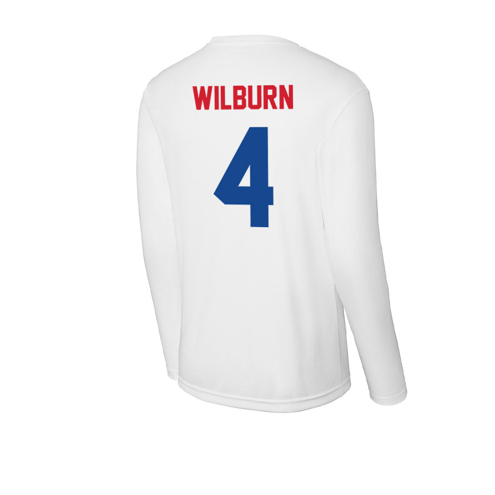 SMU - NCAA Women's Volleyball : Christa Wilburn - Activewear Long Sleeve T-Shirt-1
