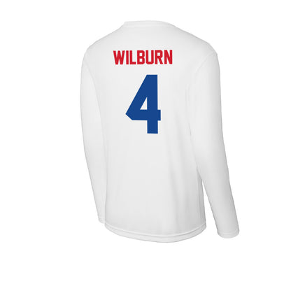 SMU - NCAA Women's Volleyball : Christa Wilburn - Activewear Long Sleeve T-Shirt-1