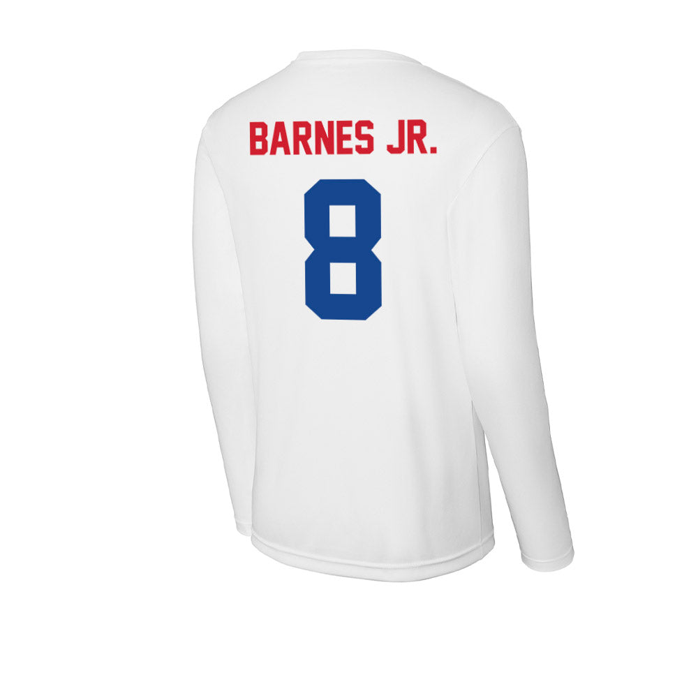 SMU - NCAA Football : Marcellus Barnes Jr. - Activewear Long Sleeve T-Shirt-1