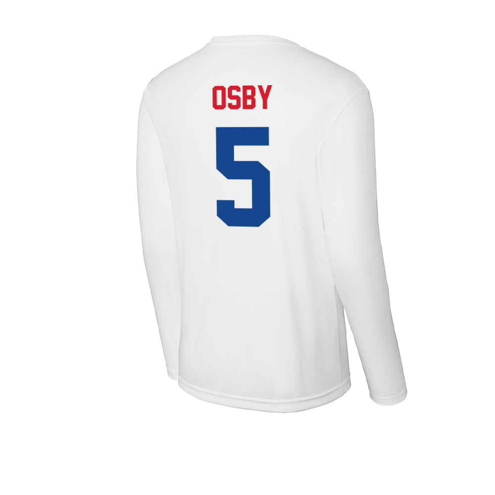 SMU - NCAA Women's Basketball : Zoe Osby - Activewear Long Sleeve T-Shirt-1