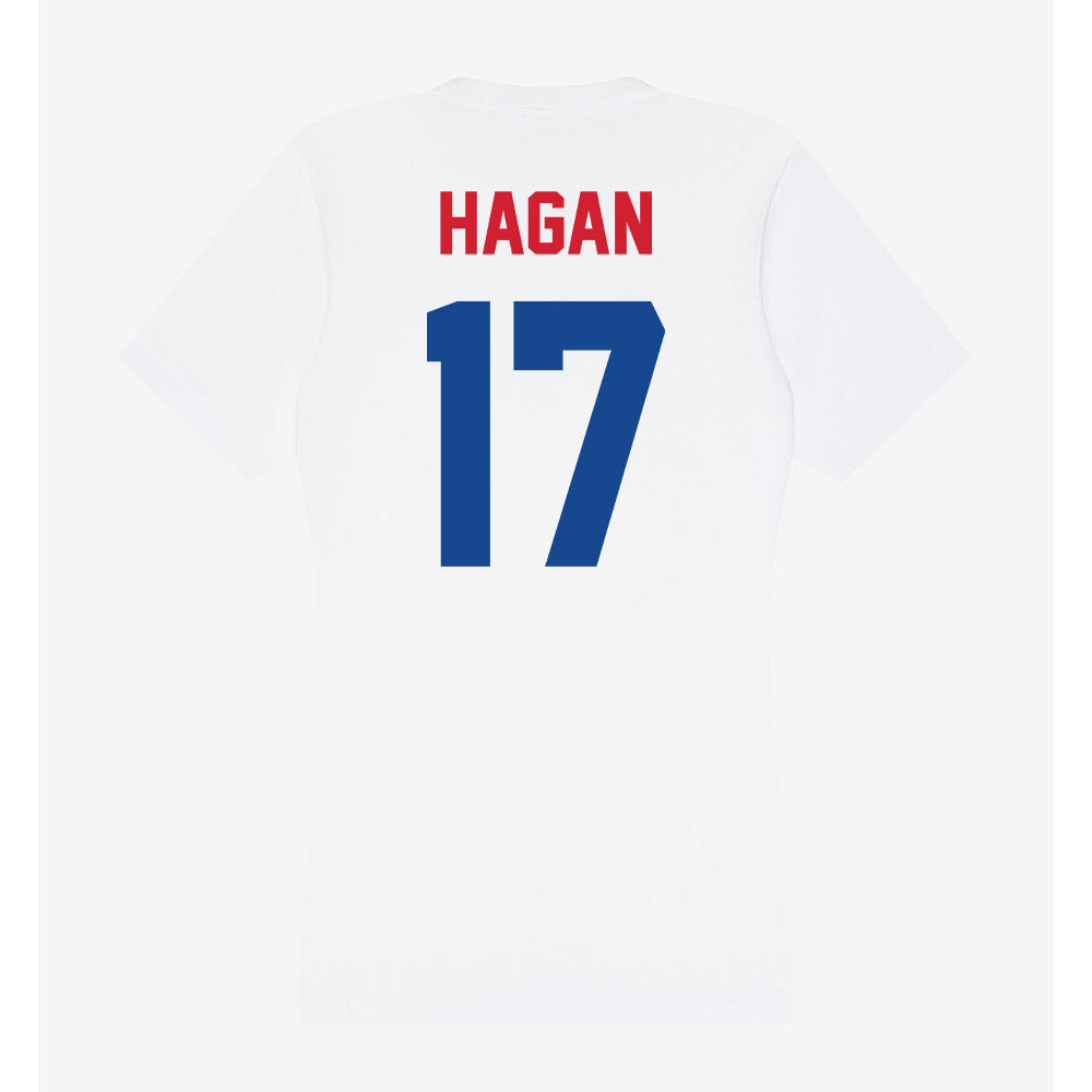 SMU - NCAA Women's Soccer : Londynn Hagan - Women's V-Neck T-Shirt-1