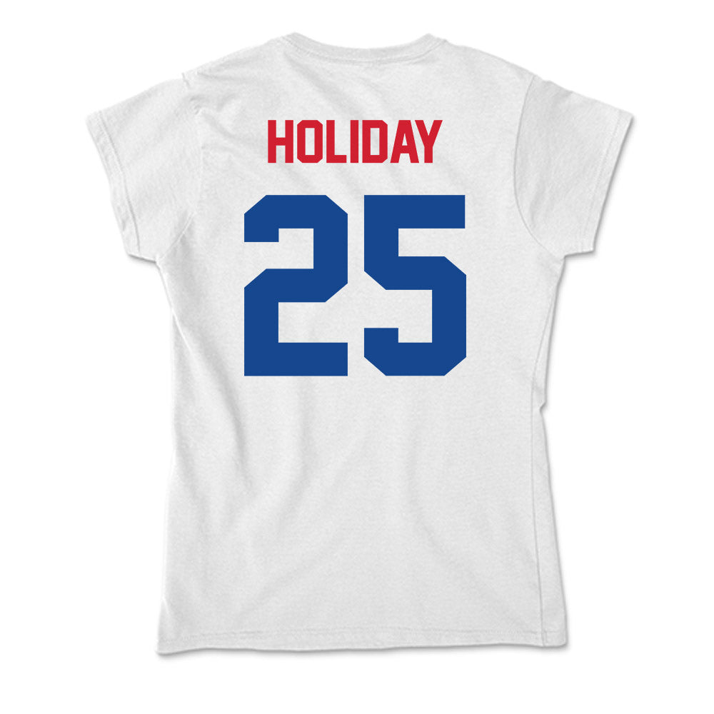 SMU - NCAA Football : Javion Holiday - Soft Style Women’s T-Shirt-1
