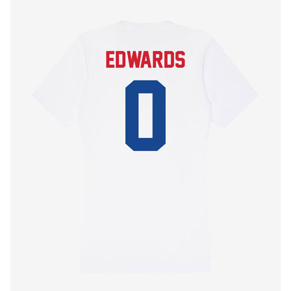 SMU - NCAA Men's Basketball : B.J. Edwards - Women's V-Neck T-Shirt-1