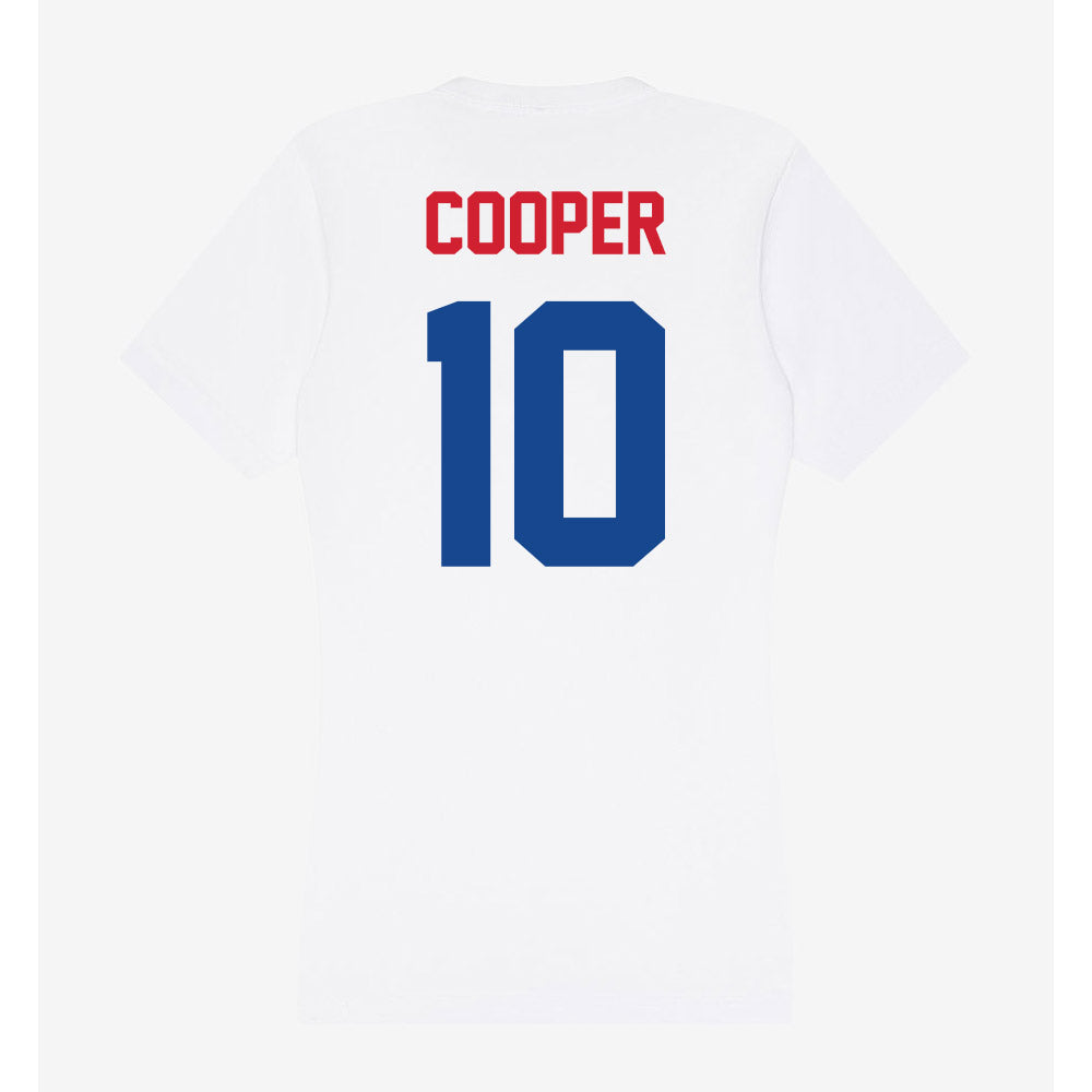 SMU - NCAA Football : Jalen Cooper - Women's V-Neck T-Shirt-1