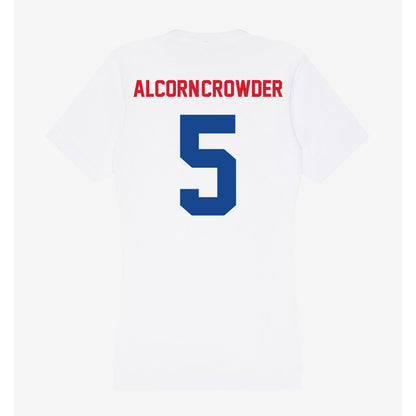 SMU - NCAA Football : Malcolm Alcorn-Crowder - Women's V-Neck T-Shirt-1