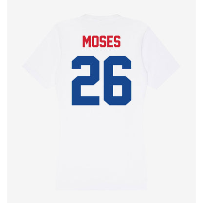 SMU - NCAA Football : Jaylen Moses - Women's V-Neck T-Shirt-1