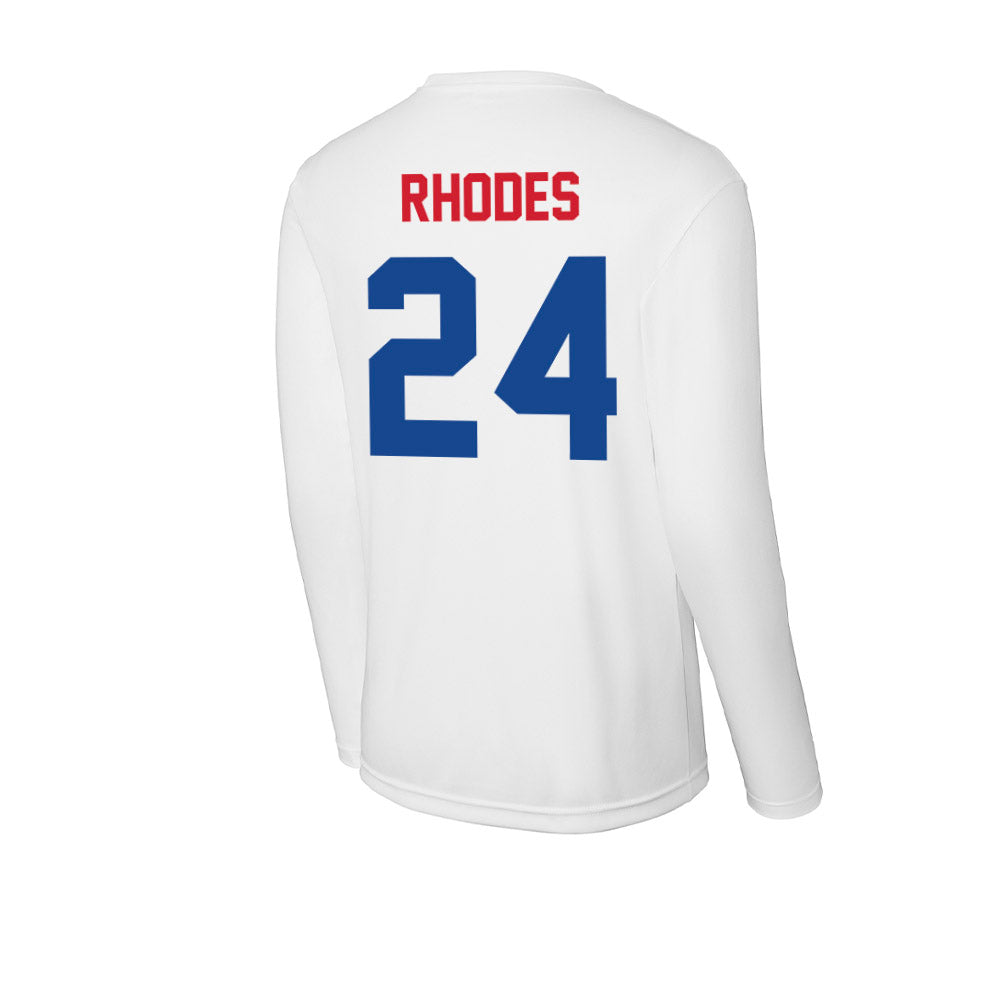 SMU - NCAA Football : Link Rhodes - Activewear Long Sleeve T-Shirt-1