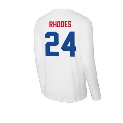 SMU - NCAA Football : Link Rhodes - Activewear Long Sleeve T-Shirt-1