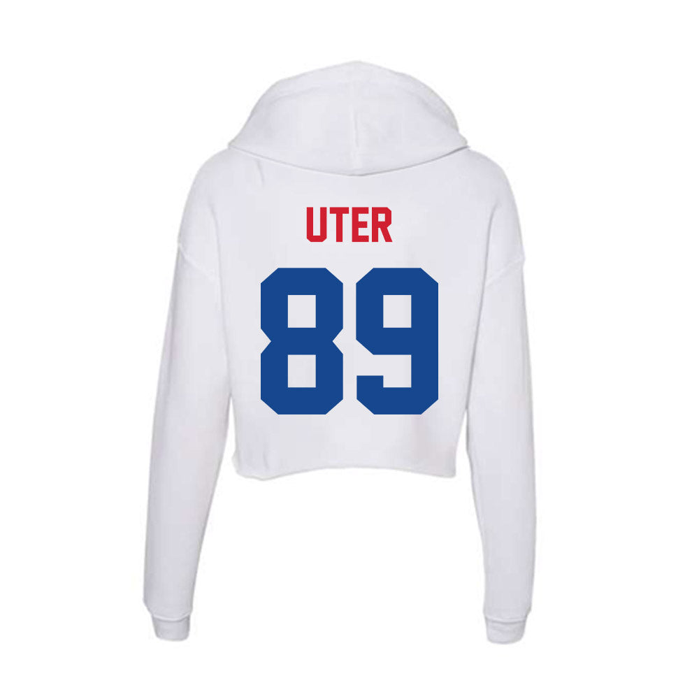 SMU - NCAA Football : Miles Uter - Women's Crop Fleece Hoodie-1