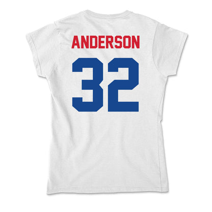 SMU - NCAA Football : Jamal Anderson - Soft Style Women’s T-Shirt-1