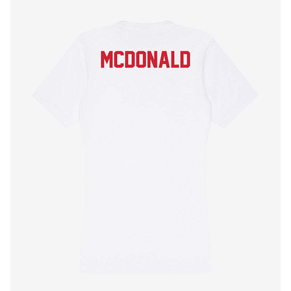SMU - NCAA Men's Tennis : Noah McDonald - Women's V-Neck T-Shirt-1