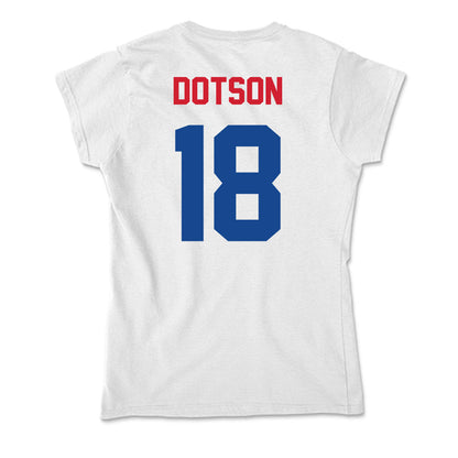 SMU - NCAA Football : KD Dotson - Soft Style Women’s T-Shirt-1