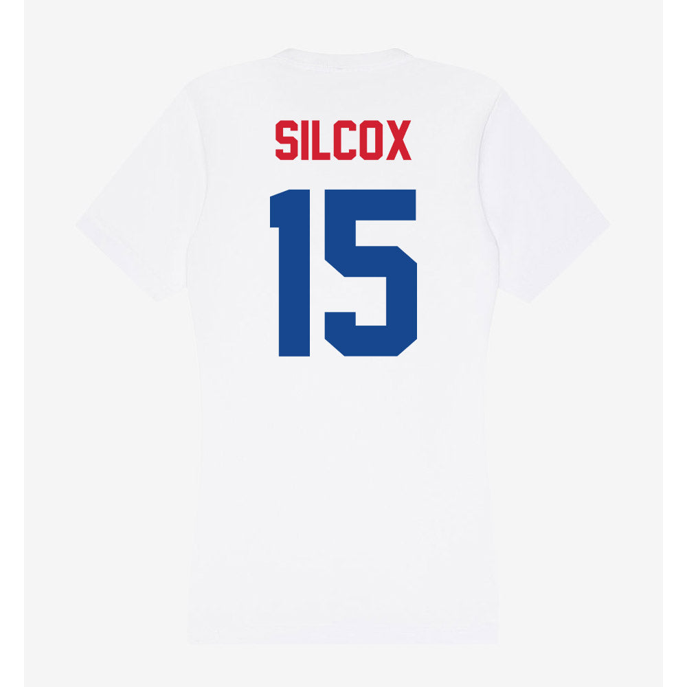SMU - NCAA Women's Soccer : Olivia Silcox - Women's V-Neck T-Shirt-1