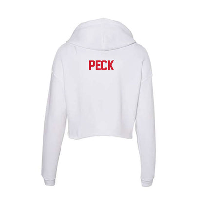 SMU - NCAA Equestrian : Ava Peck - Women's Crop Fleece Hoodie-1