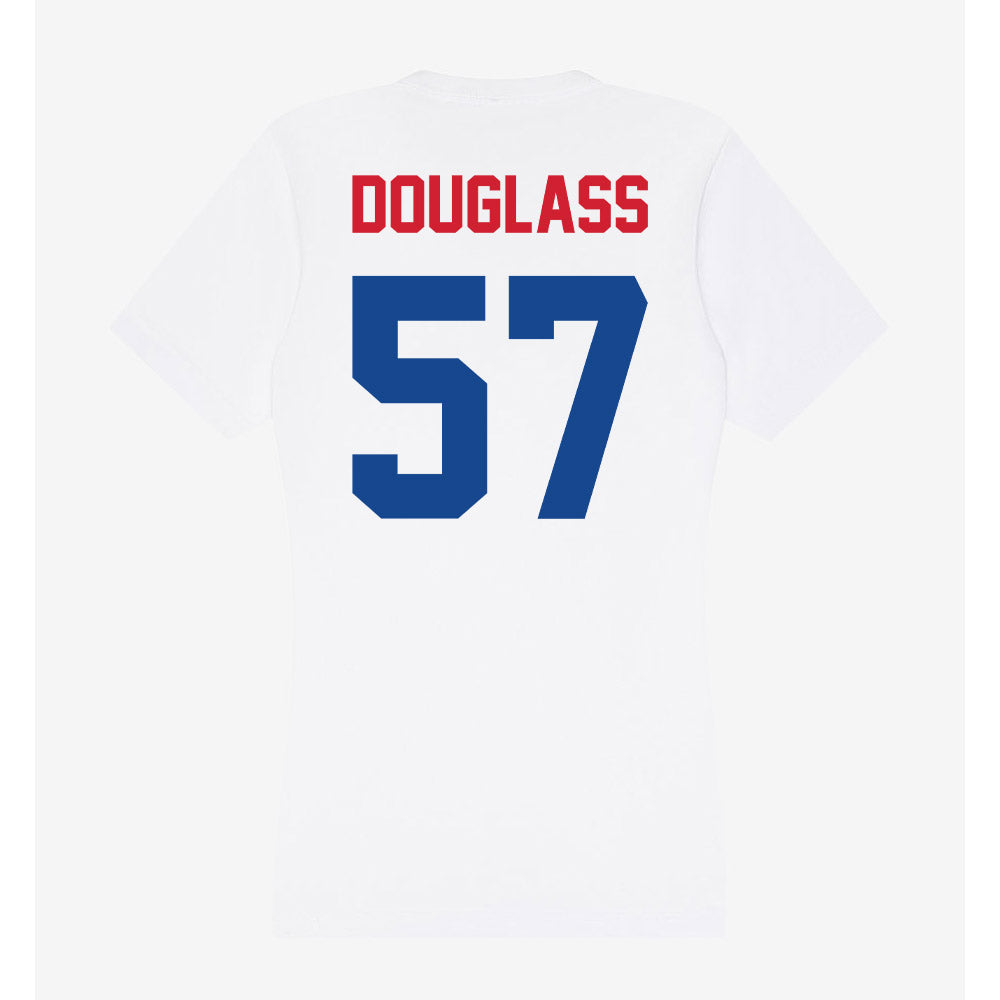 SMU - NCAA Football : Henry Douglass - Women's V-Neck T-Shirt-1