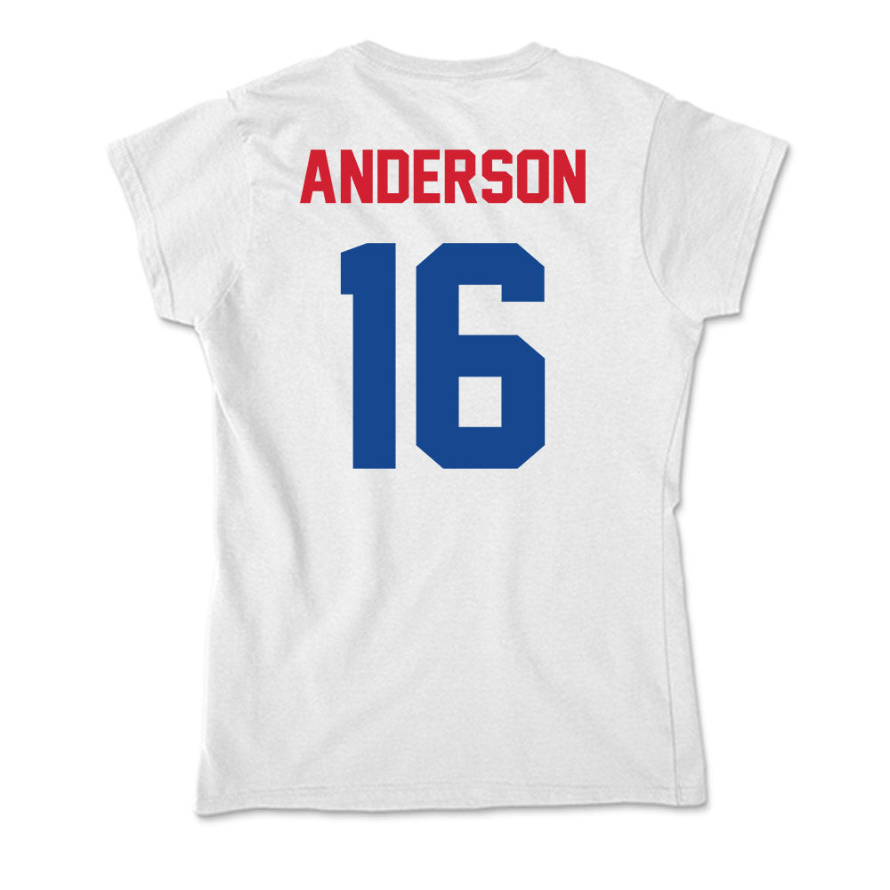 SMU - NCAA Football : Jakai Anderson - Soft Style Women’s T-Shirt-1
