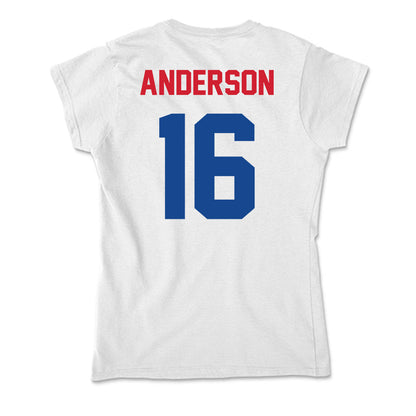SMU - NCAA Football : Jakai Anderson - Soft Style Women’s T-Shirt-1