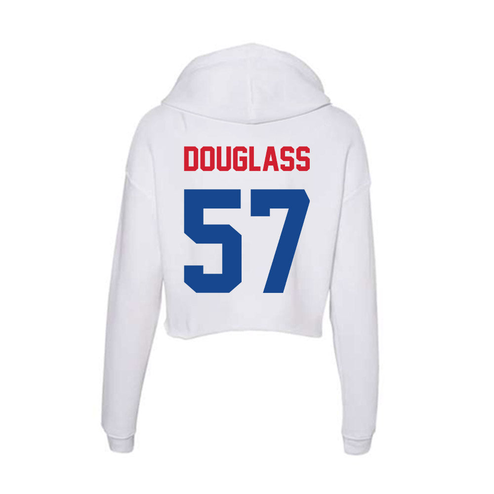 SMU - NCAA Football : Henry Douglass - Women's Crop Fleece Hoodie-1