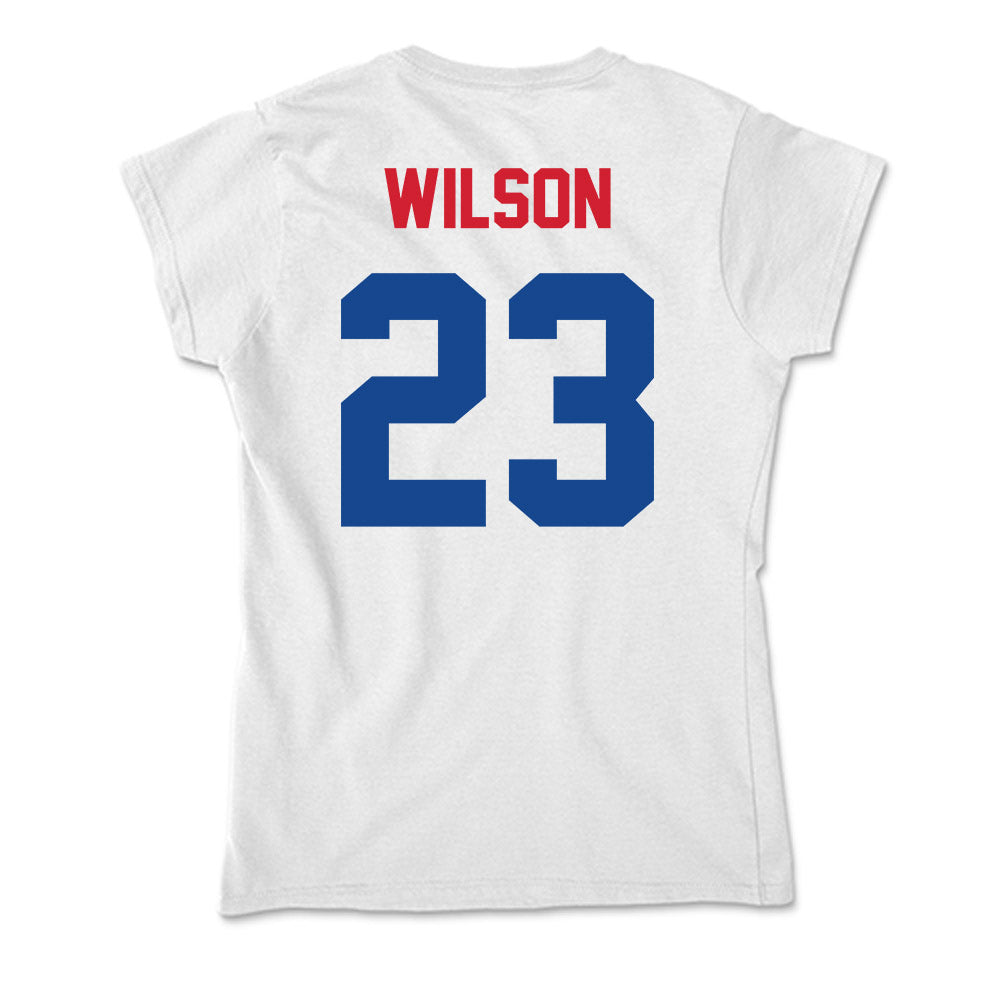 SMU - NCAA Women's Soccer : Hayden Wilson - Soft Style Women’s T-Shirt-1