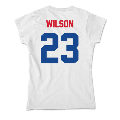 SMU - NCAA Women's Soccer : Hayden Wilson - Soft Style Women’s T-Shirt-1