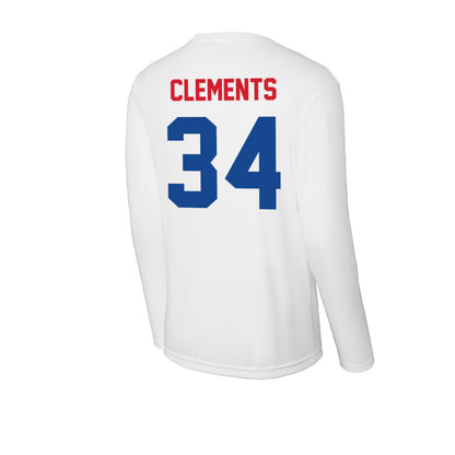 SMU - NCAA Men's Soccer : Trey Clements - Activewear Long Sleeve T-Shirt-1