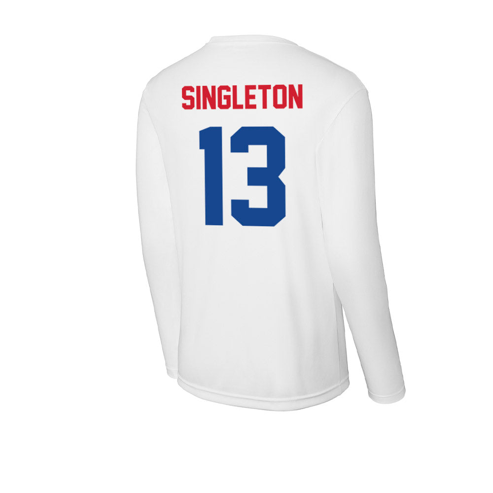 SMU - NCAA Football : Daylon Singleton - Activewear Long Sleeve T-Shirt-1
