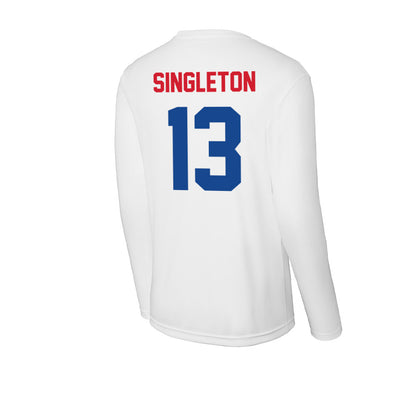 SMU - NCAA Football : Daylon Singleton - Activewear Long Sleeve T-Shirt-1