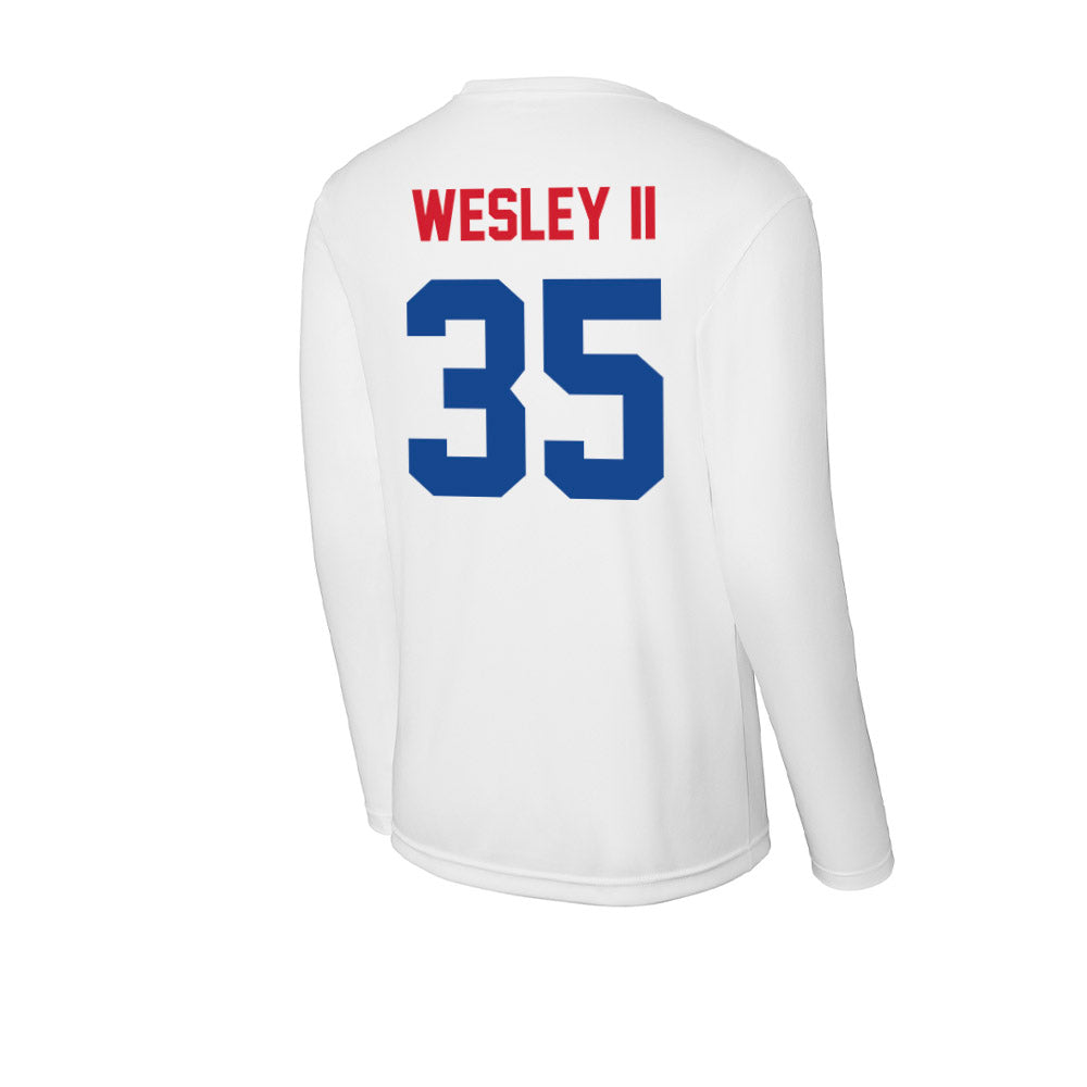 SMU - NCAA Football : Dante Wesley II - Activewear Long Sleeve T-Shirt-1