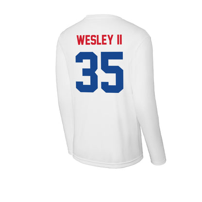 SMU - NCAA Football : Dante Wesley II - Activewear Long Sleeve T-Shirt-1
