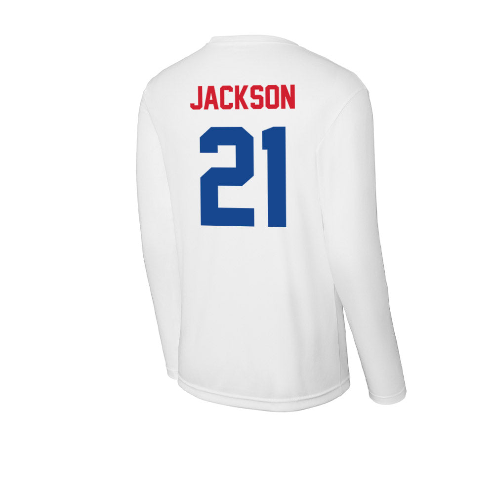 SMU - NCAA Women's Basketball : Kaylin Jackson - Activewear Long Sleeve T-Shirt-1
