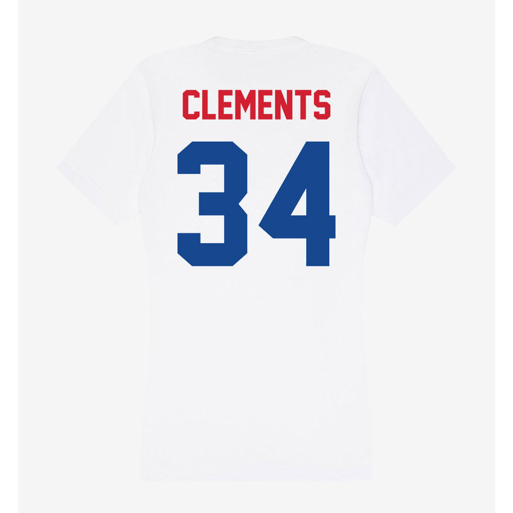 SMU - NCAA Men's Soccer : Trey Clements - Women's V-Neck T-Shirt-1
