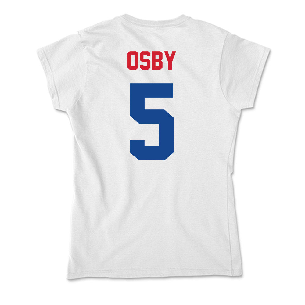 SMU - NCAA Women's Basketball : Zoe Osby - Soft Style Women’s T-Shirt-1