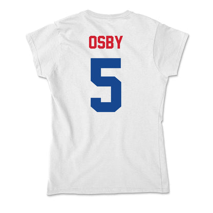 SMU - NCAA Women's Basketball : Zoe Osby - Soft Style Women’s T-Shirt-1
