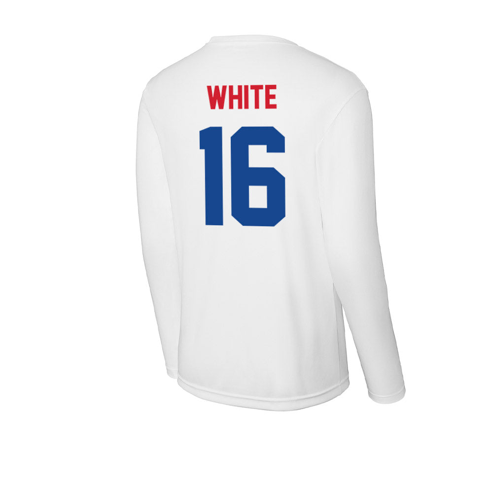 SMU - NCAA Football : Marques White - Activewear Long Sleeve T-Shirt-1