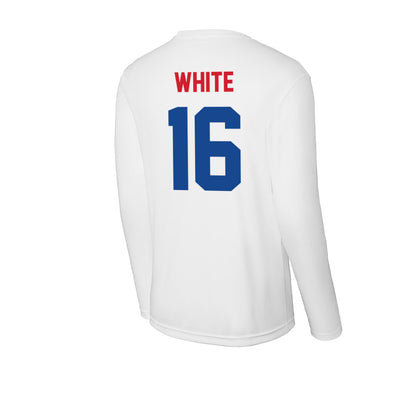 SMU - NCAA Football : Marques White - Activewear Long Sleeve T-Shirt-1