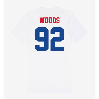 SMU - NCAA Football : Hudson Woods - Women's V-Neck T-Shirt-1