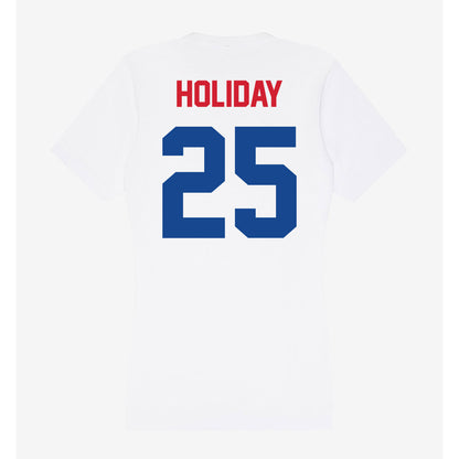 SMU - NCAA Football : Javion Holiday - Women's V-Neck T-Shirt-1