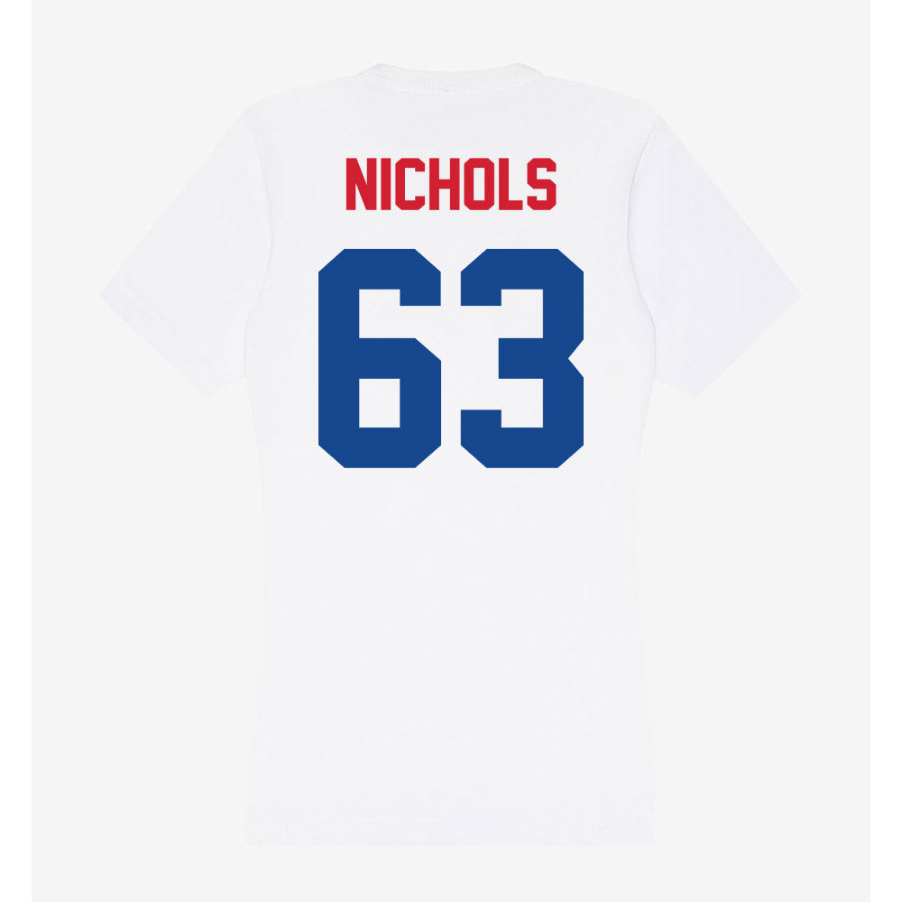 SMU - NCAA Football : Addison Nichols - Women's V-Neck T-Shirt-1