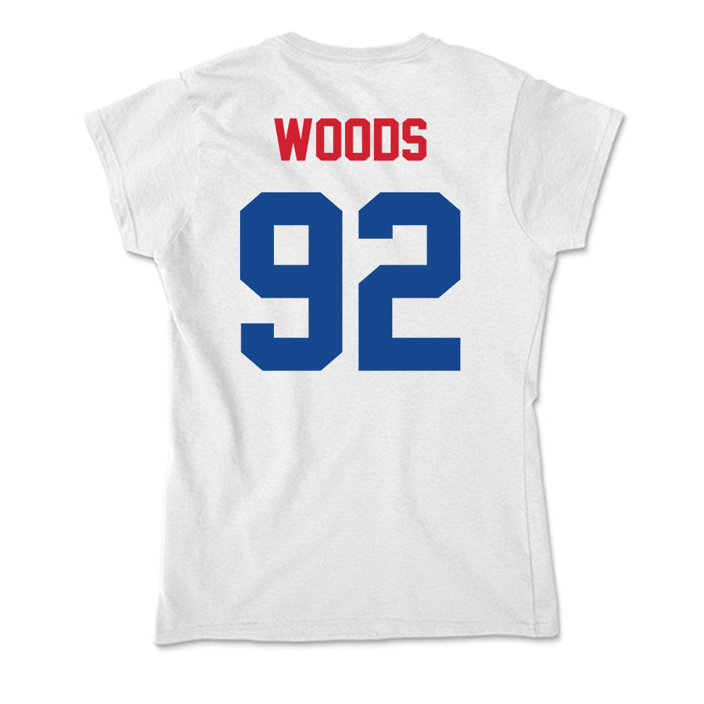 SMU - NCAA Football : Hudson Woods - Soft Style Women’s T-Shirt-1