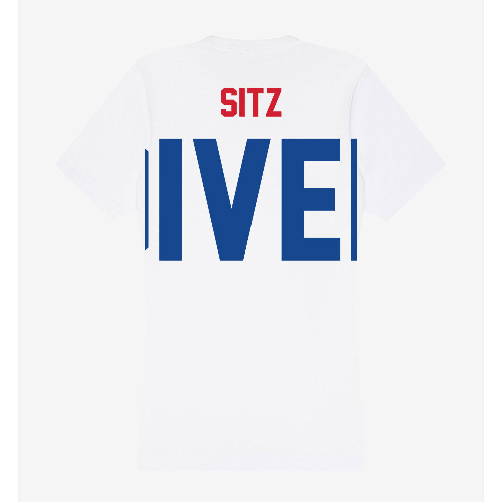 SMU - NCAA Men's Swimming & Diving : Luke Sitz - Women's V-Neck T-Shirt-1