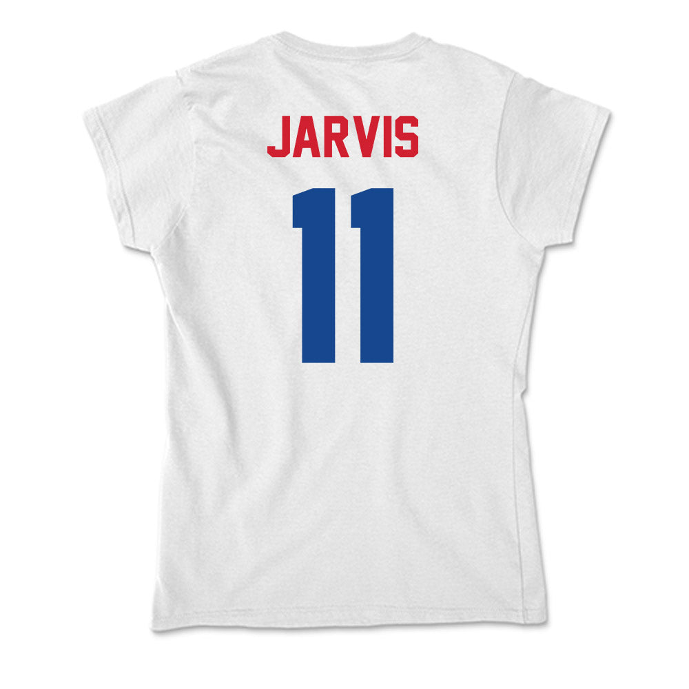 SMU - NCAA Men's Basketball : Sam Jarvis - Soft Style Women’s T-Shirt-1