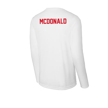 SMU - NCAA Men's Tennis : Noah McDonald - Activewear Long Sleeve T-Shirt-1