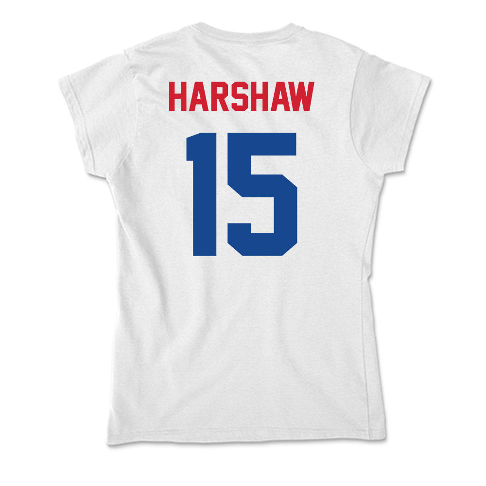 SMU - NCAA Men's Soccer : Nick Harshaw - Soft Style Women’s T-Shirt-1