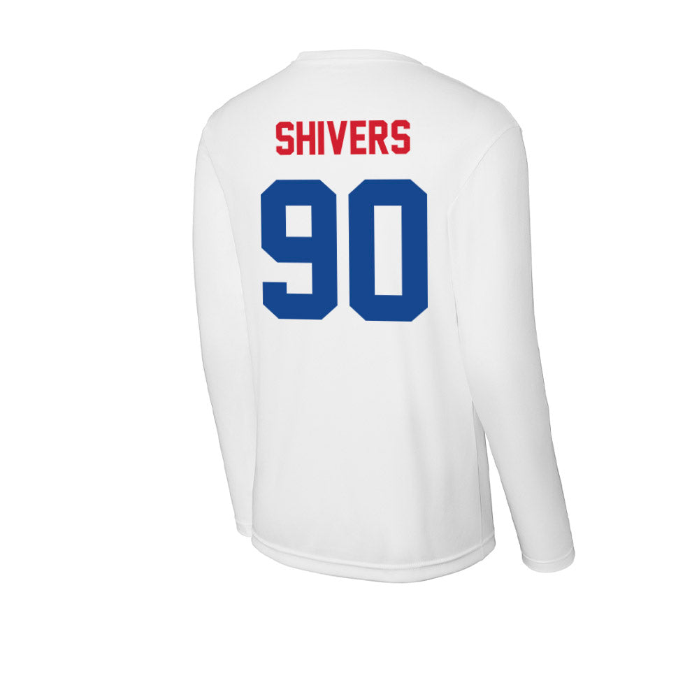 SMU - NCAA Football : Jalen Shivers - Activewear Long Sleeve T-Shirt-1