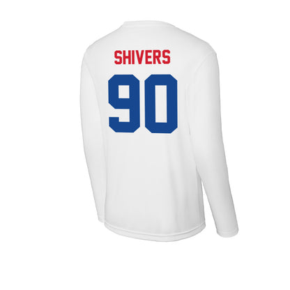SMU - NCAA Football : Jalen Shivers - Activewear Long Sleeve T-Shirt-1