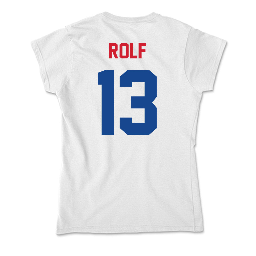 SMU - NCAA Women's Basketball : Mailien Rolf - Soft Style Women’s T-Shirt-1