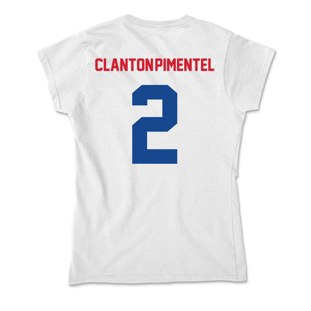 SMU - NCAA Men's Soccer : Ryan Clanton-Pimentel - Soft Style Women’s T-Shirt-1